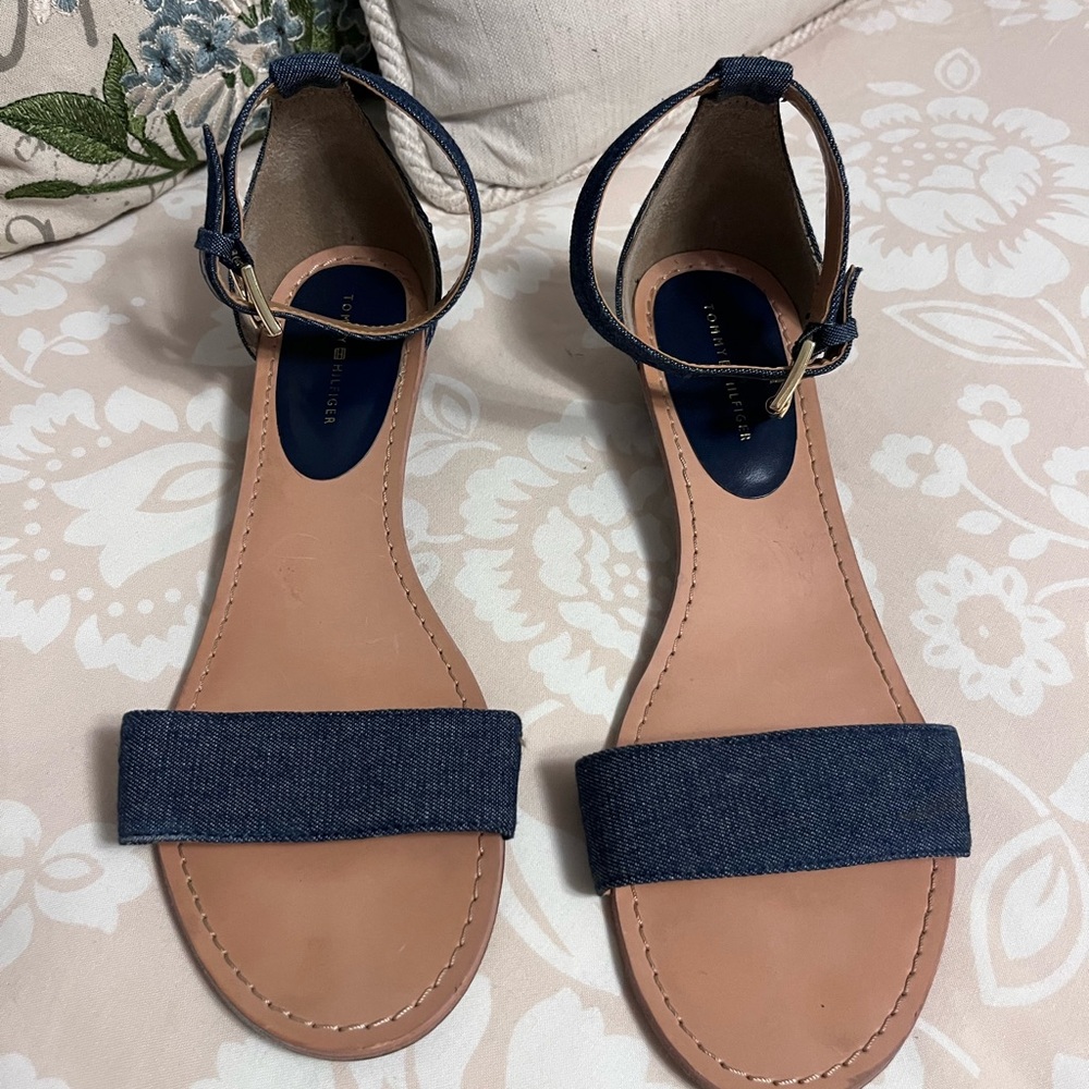 Tommy Hilfiger Navy Blue Denim Sandals
